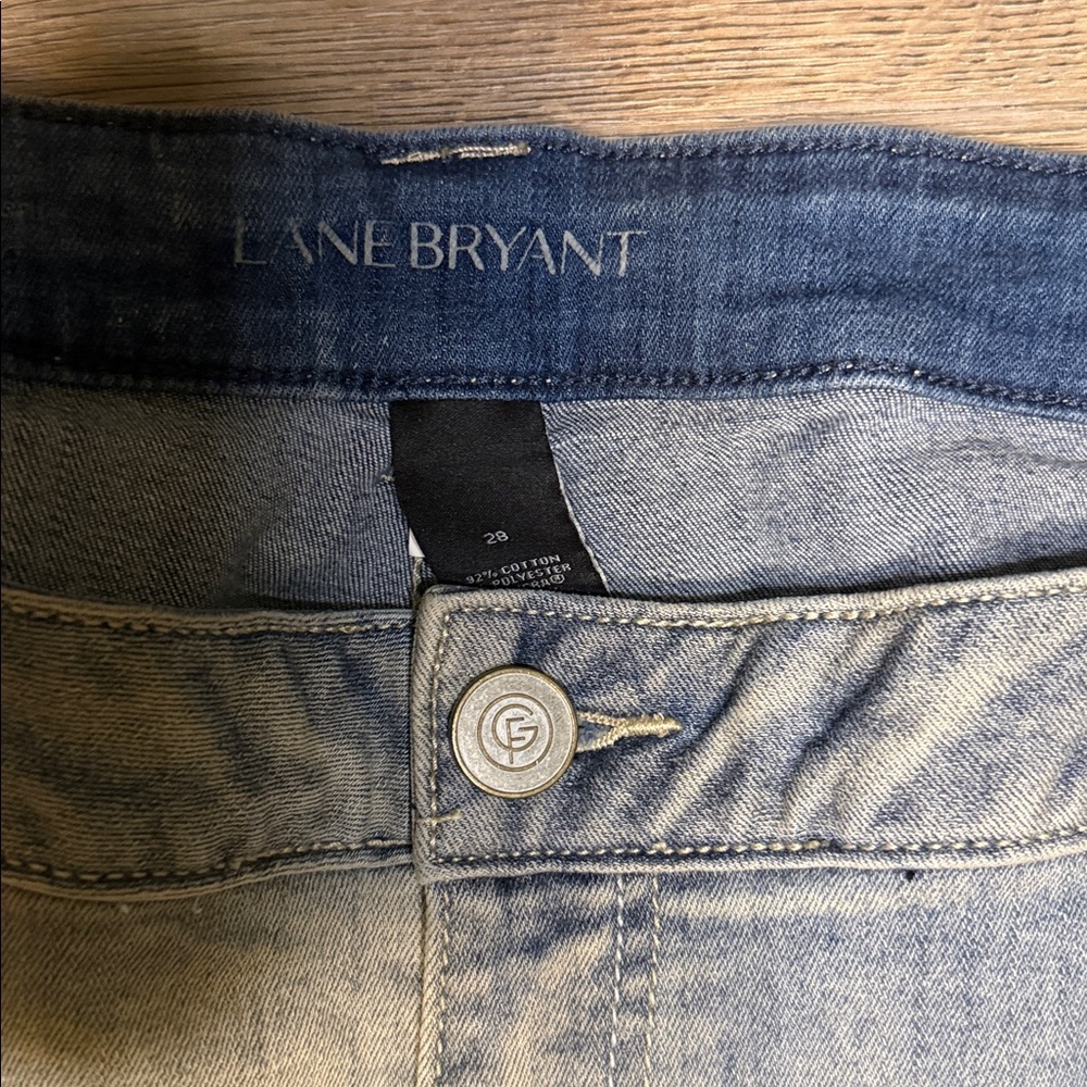 BRAND NEW LANE BRYANT Crop jeans with CUFFS - Picture 5 of 15